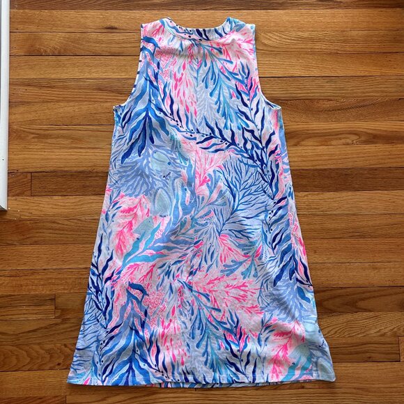 Lilly Pulitzer Amina Swing Dress in Kaleidoscope Coral Size Small - Picture 8 of 9